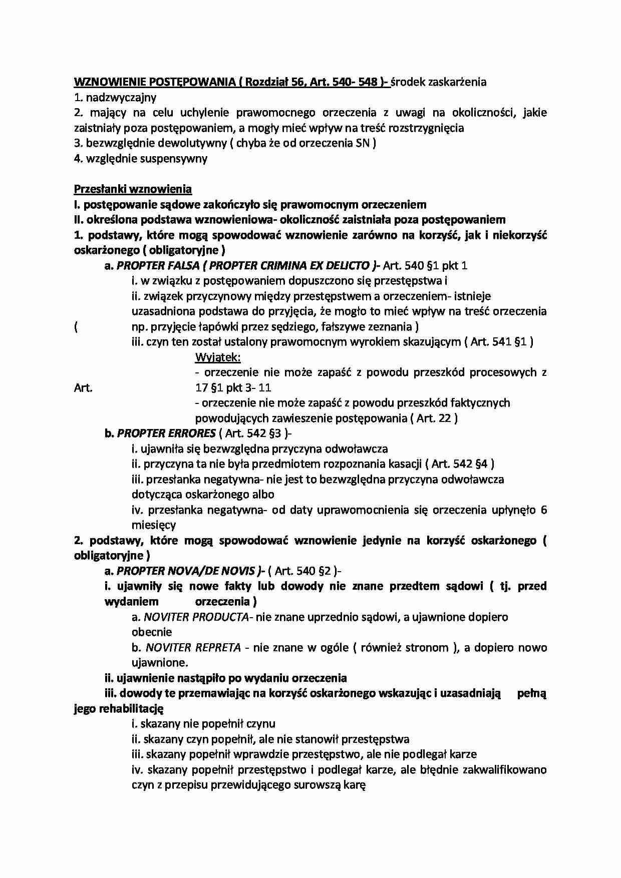 Wznowienie postępowania - strona 1
