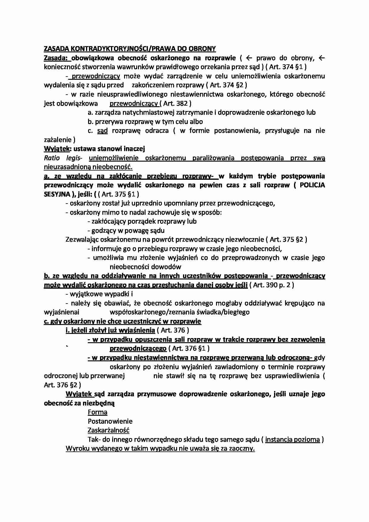 Zasada kontradyktoryjności - strona 1