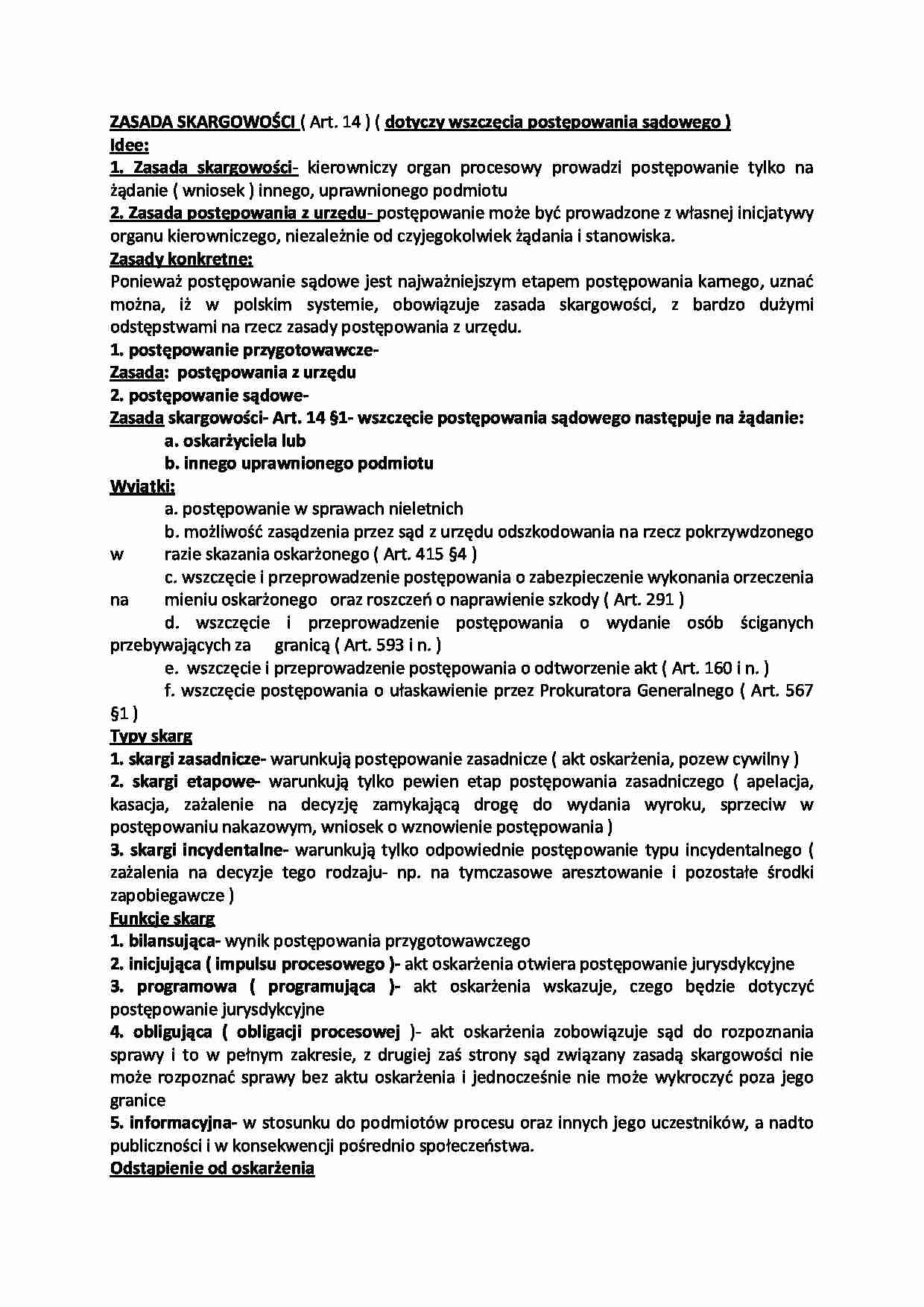 Zasada skargowości - strona 1