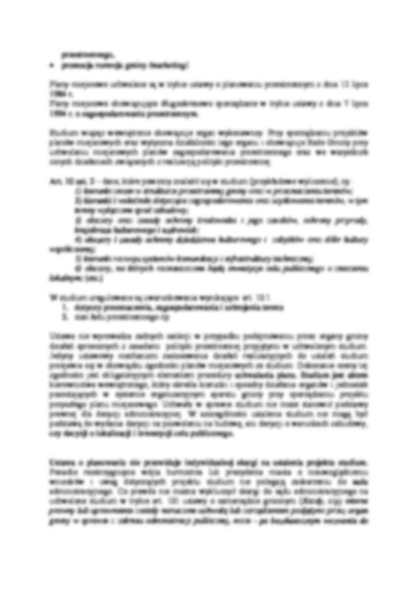 Studium uwarunkowań i kierunków zagospodarowania przestrzennego-wykład  - strona 3