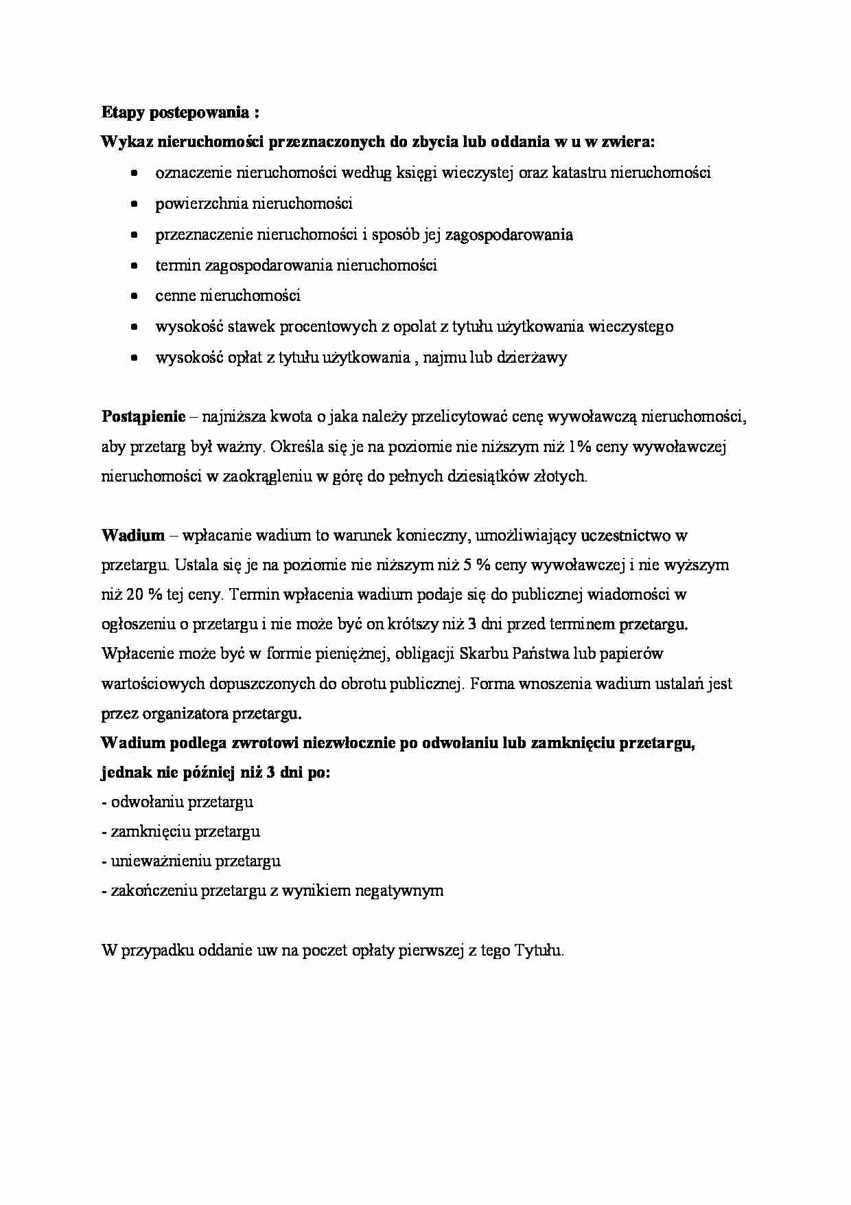 Etapy postepowania - strona 1