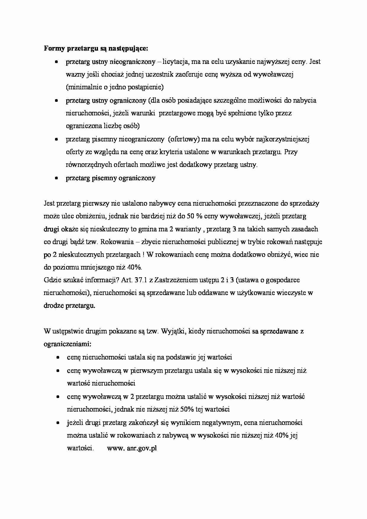 Formy przetargu - strona 1