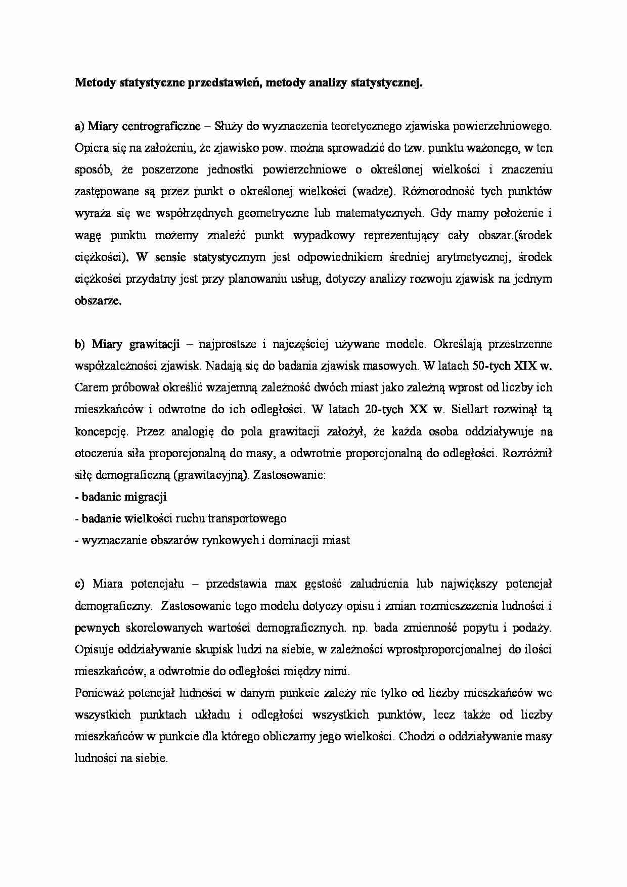 Metody statystyczne przedstawień - strona 1