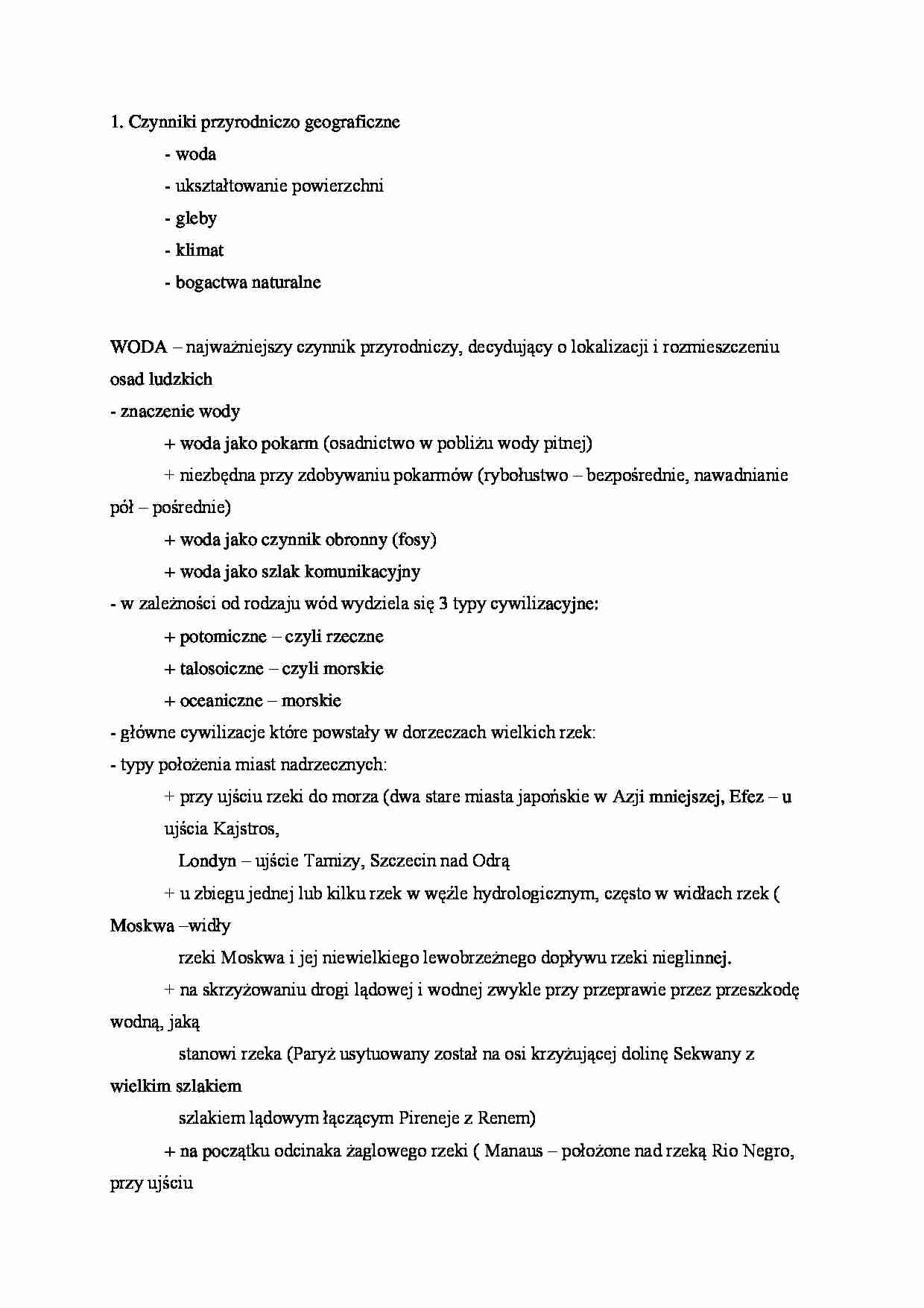 Woda i jej znaczenie - strona 1