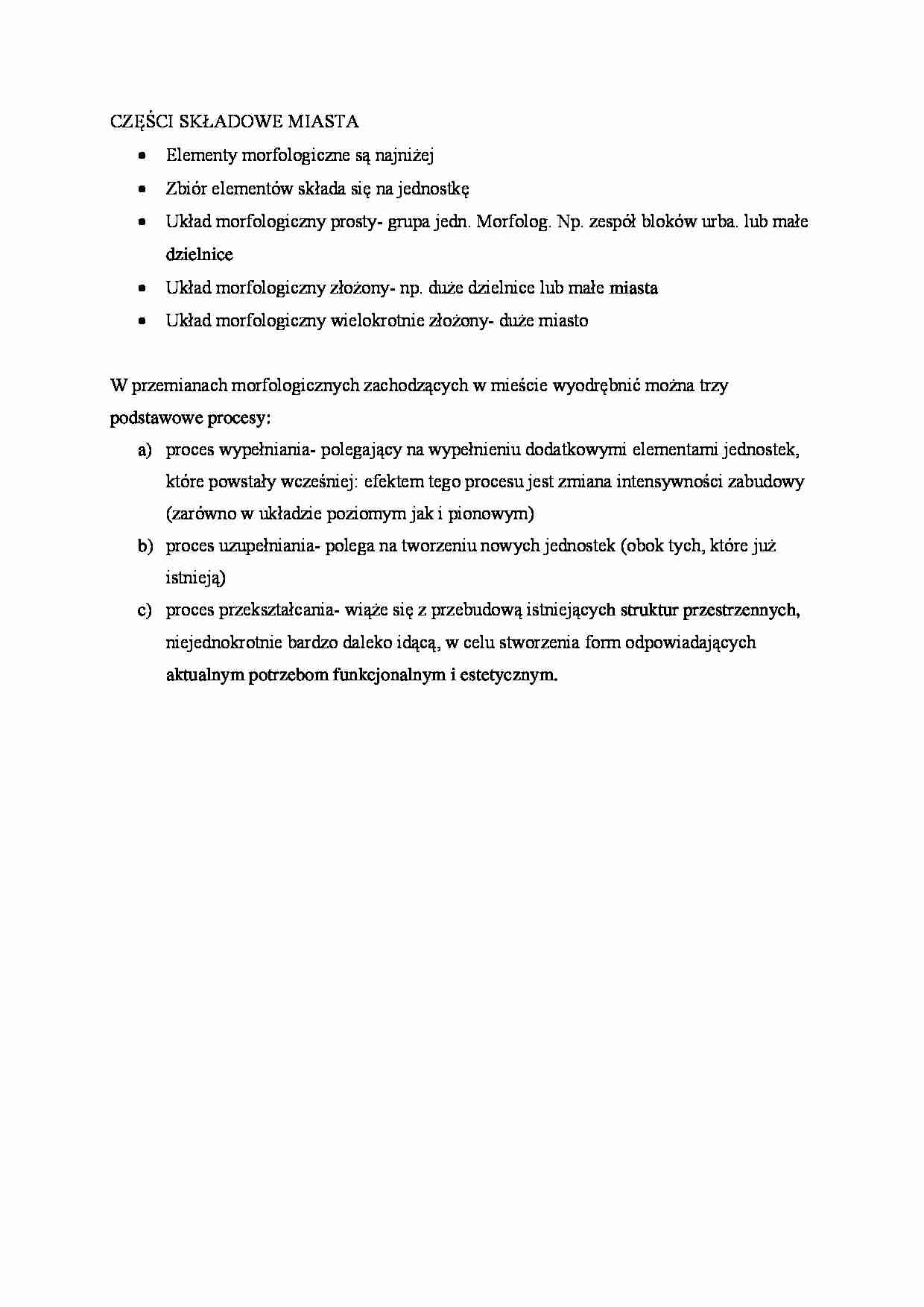 Części składowe miasta - strona 1