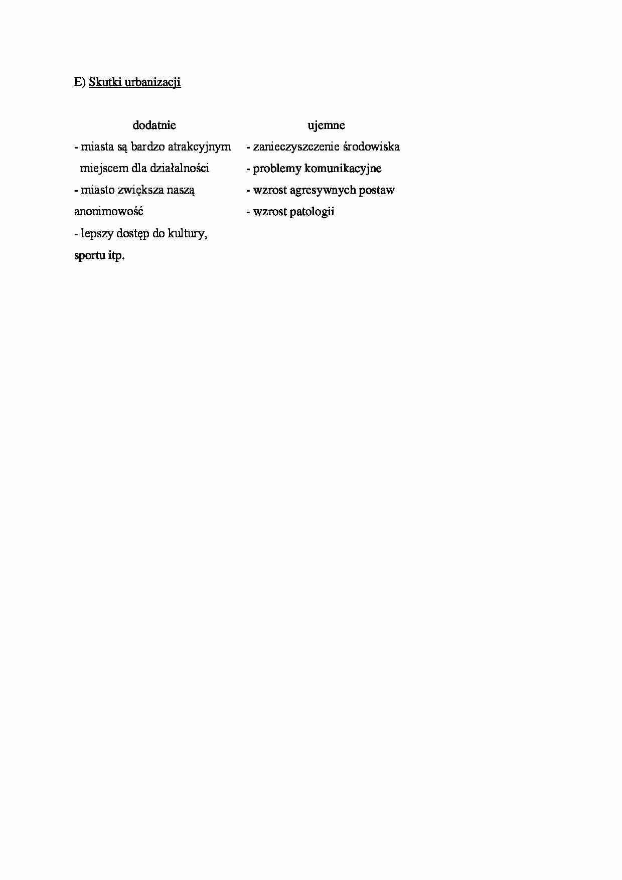 Skutki urbanizacji - strona 1