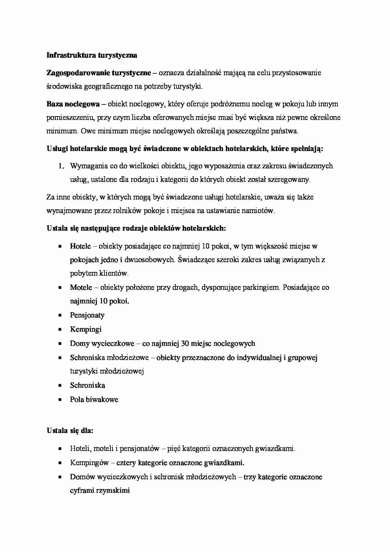 Infrastruktura turystyczna - strona 1