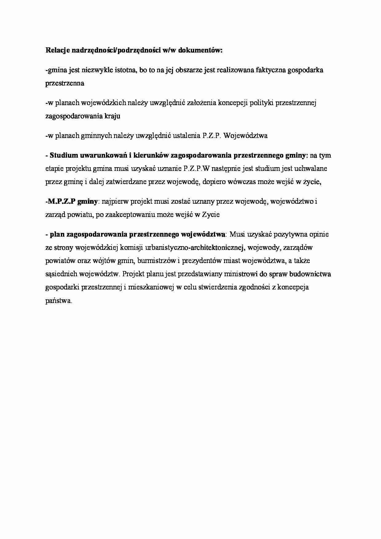 Relacje nadrzędności dokumentów - strona 1