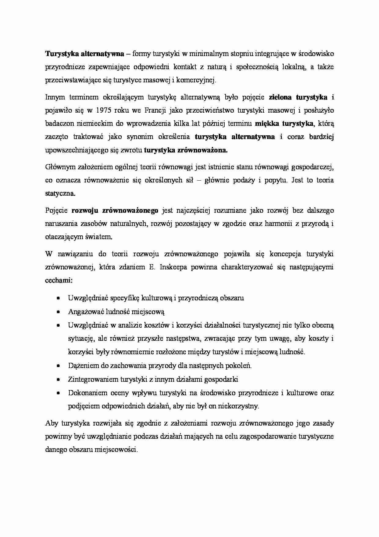 Turystyka alternatywna - strona 1