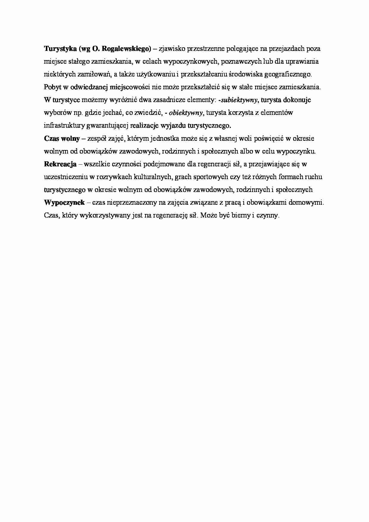 Turystyka - omówienie - strona 1