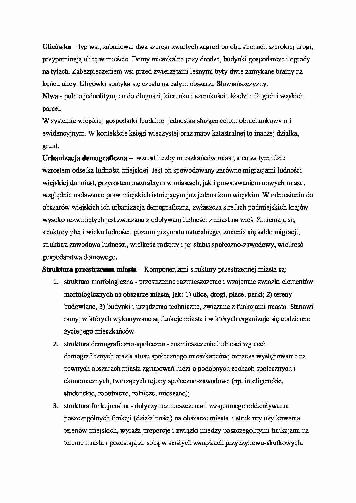 Ulicówka i urbanizacja - strona 1