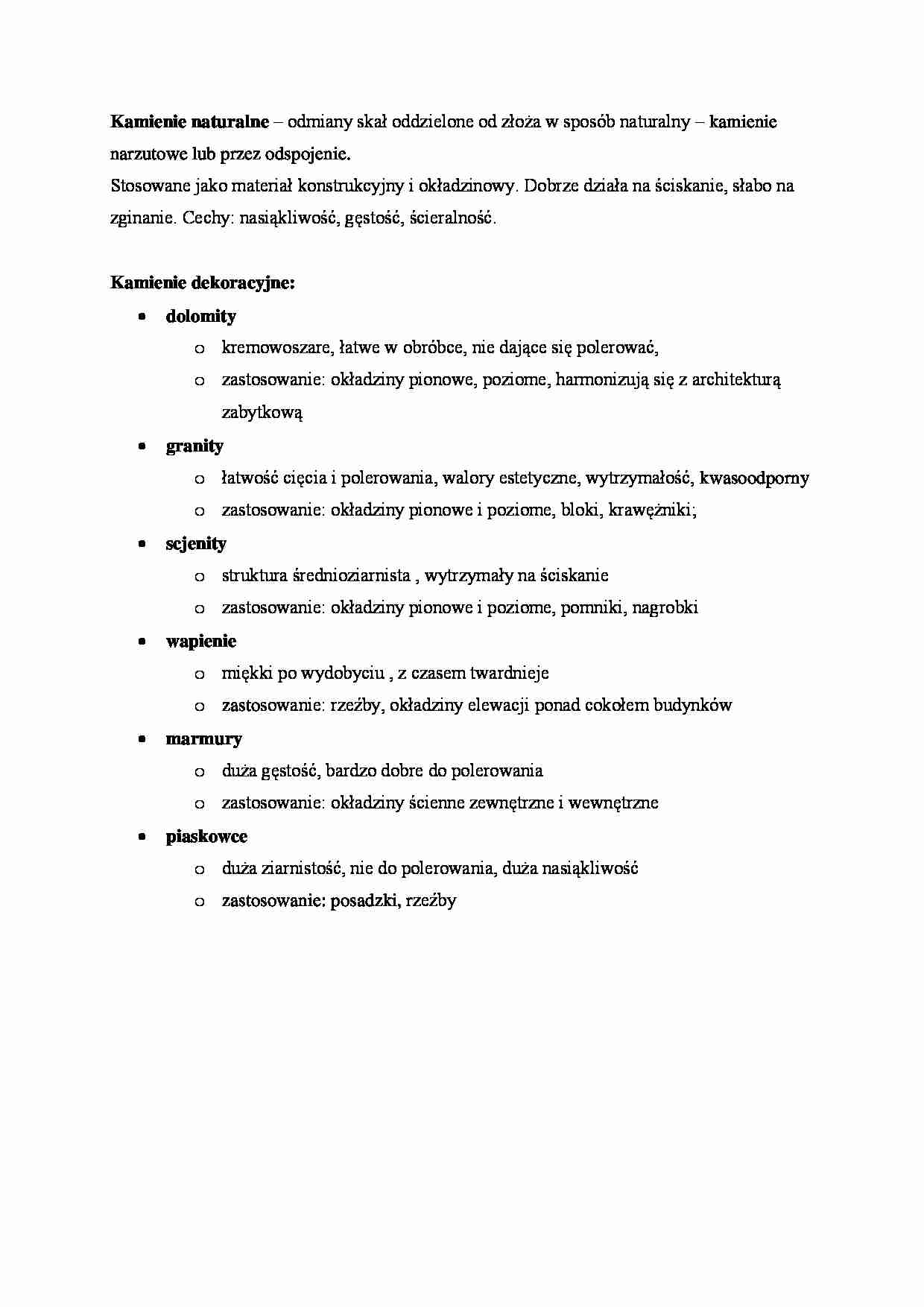 Kamienie naturalne - strona 1