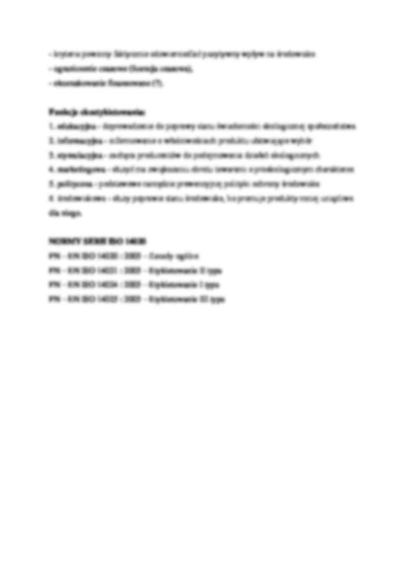 Ekoznakowanie, cechy ekoznaku. - strona 2