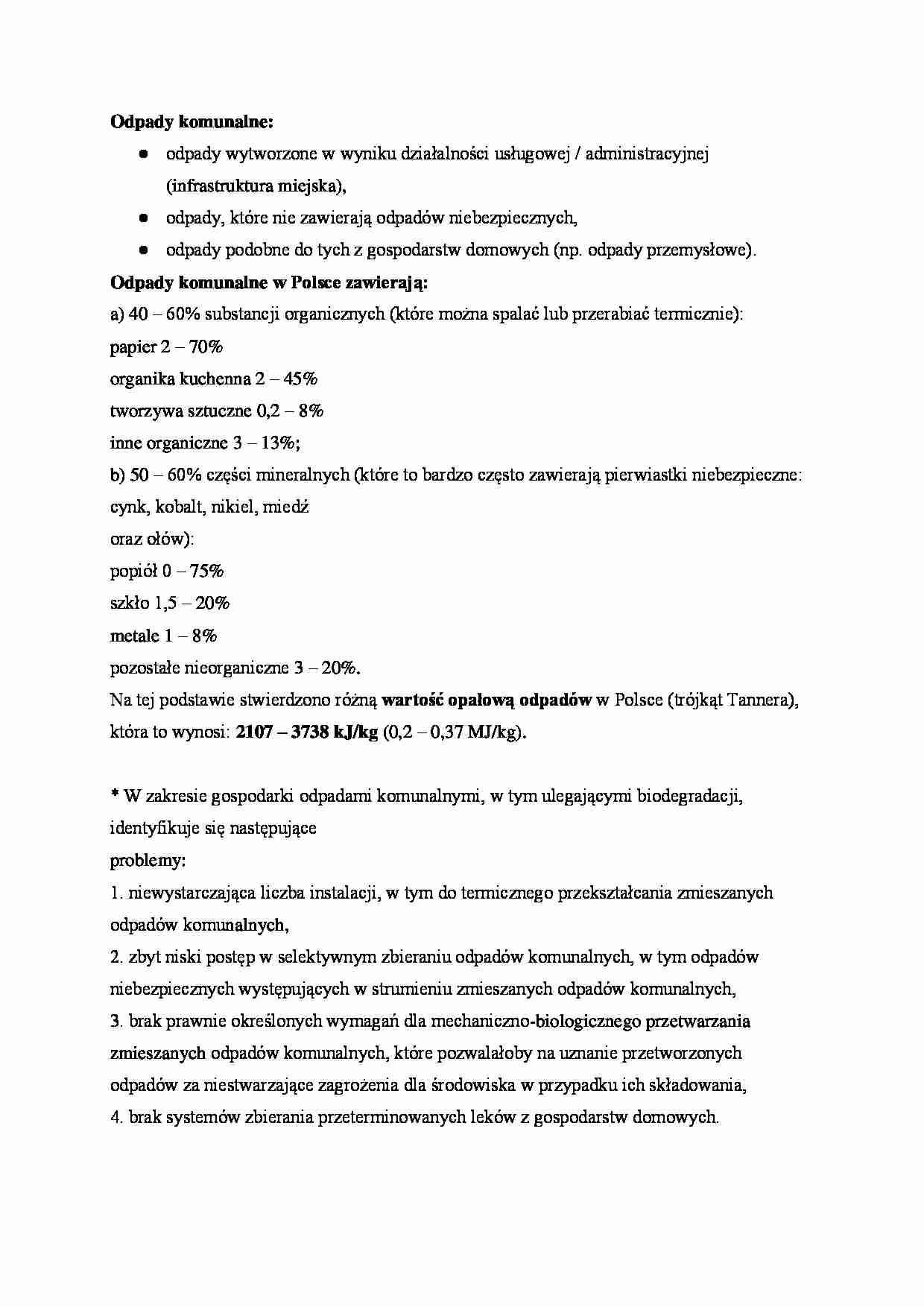 Odpady komunalne - skład i problemy. - strona 1