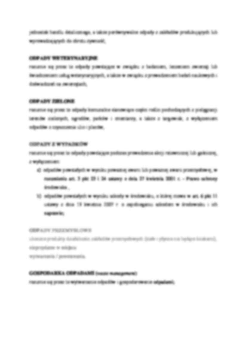 Odpady - rodzaje i charakterystyka. - strona 2