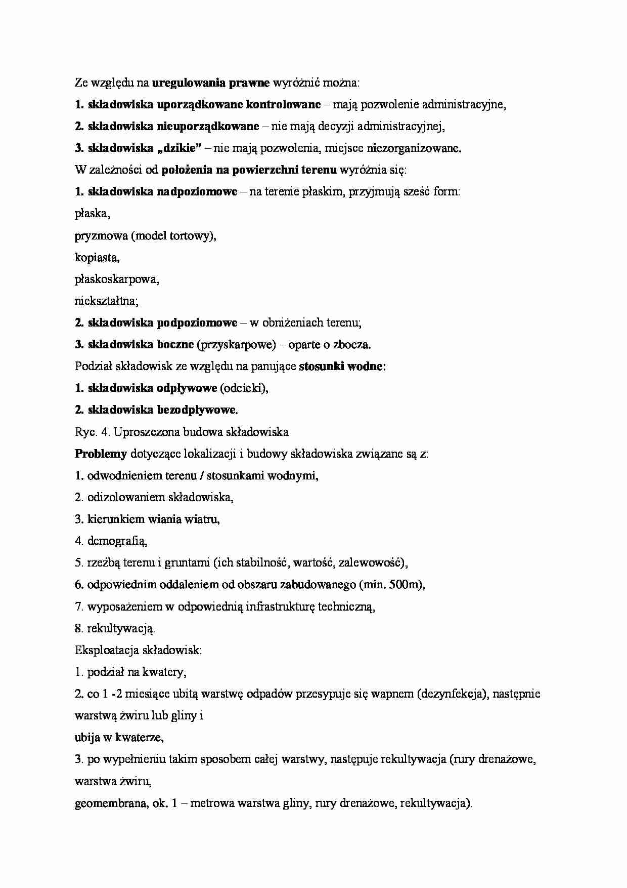 Podział i problemy składowisk. - strona 1