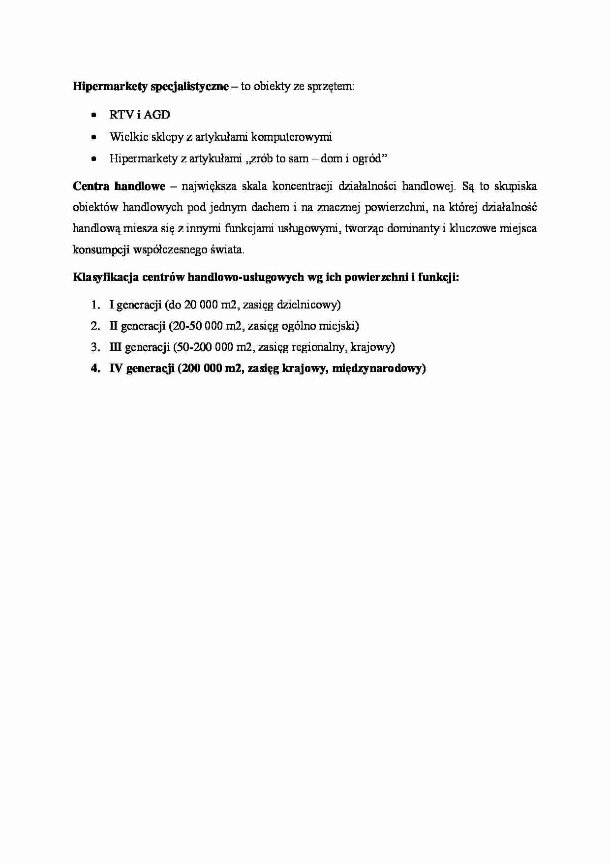 Hipermarkety specjalistyczne - strona 1