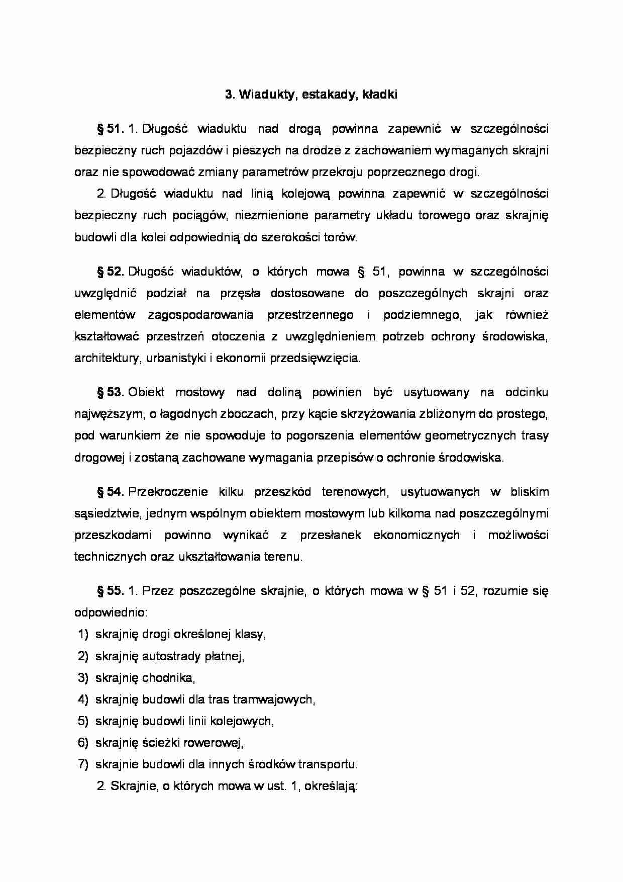 Wiadukty, estakady, kładki - podstawa prawna. - strona 1