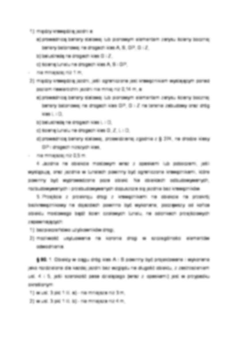 Elementy drogi na obiekcie mostowym oraz w tunelu - strona 2