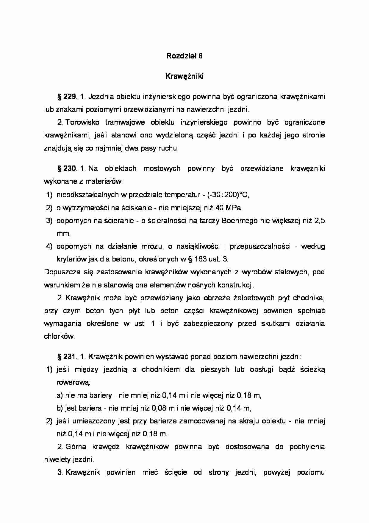 Krawężniki - uregulowanie prawne. - strona 1