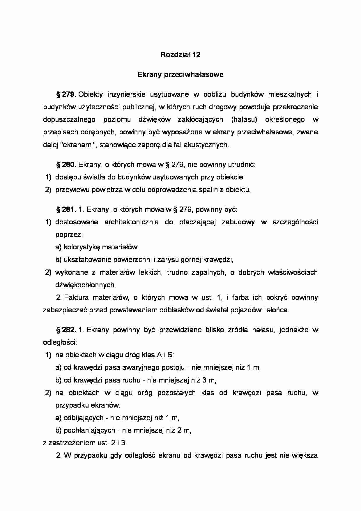 Ekrany przeciwhałasowe - warunki. - strona 1