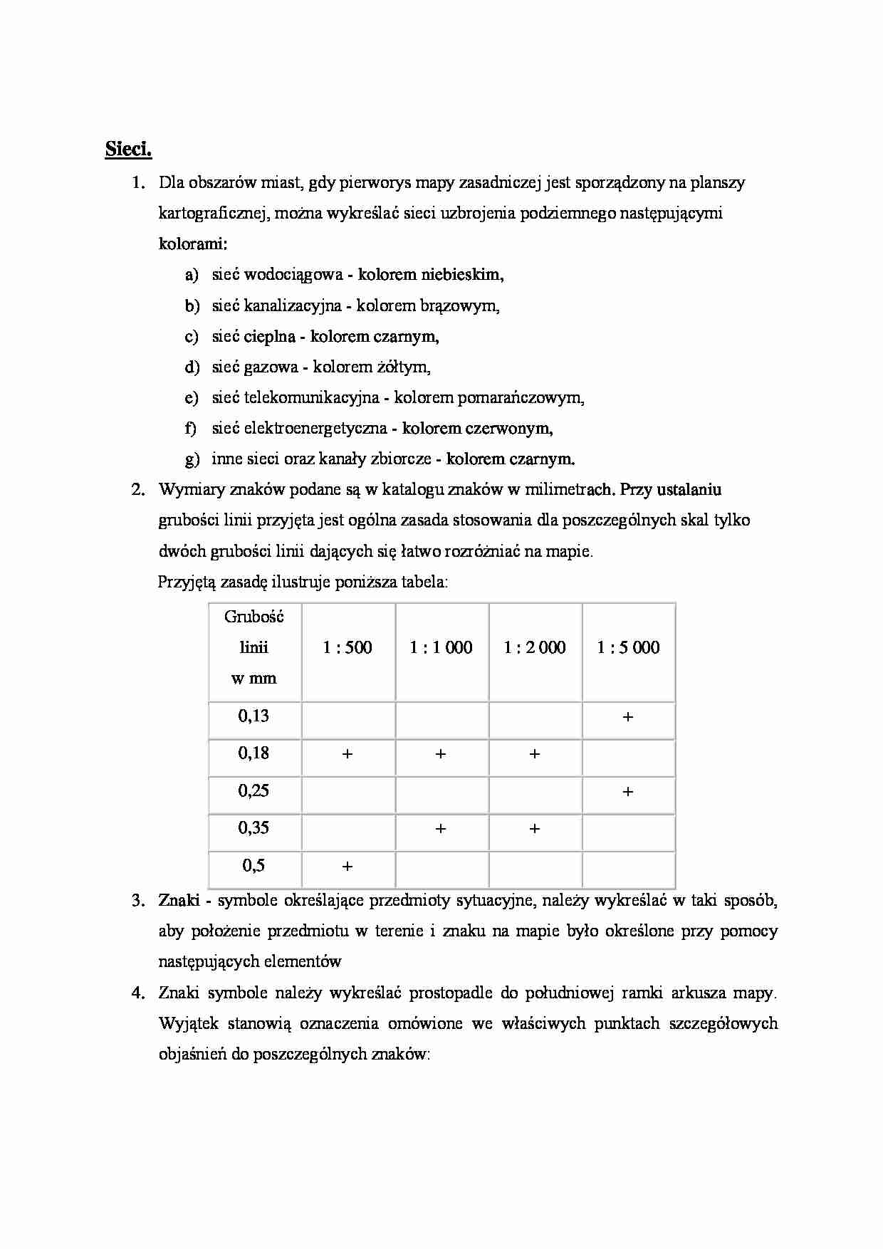 Dostosowanie obiektów inżynierskich do warunków terenowych - sieci. - strona 1