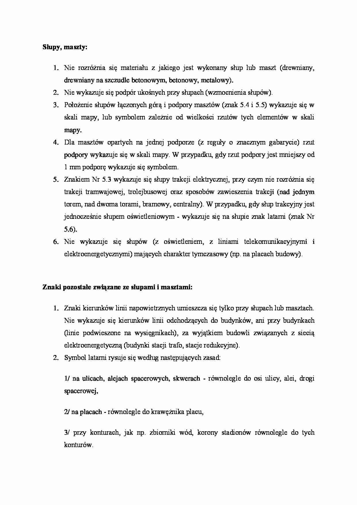 Dostowanie i warunki stawiania słupów. - strona 1