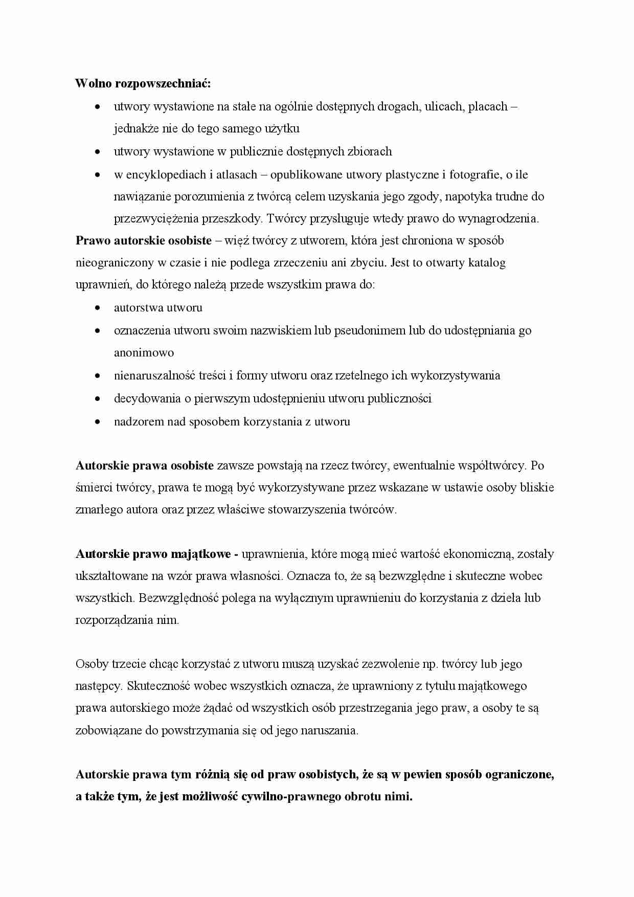 Prawo autorskie osobiste. - strona 1