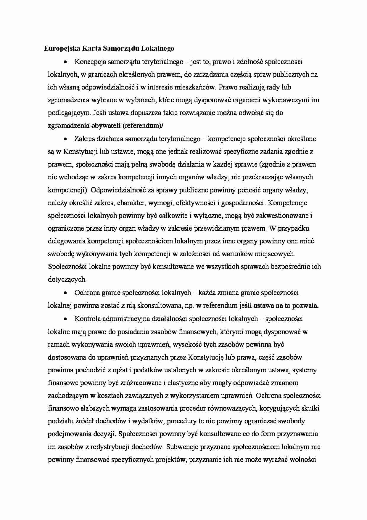 Europejska karta samorządu lokalnego - strona 1