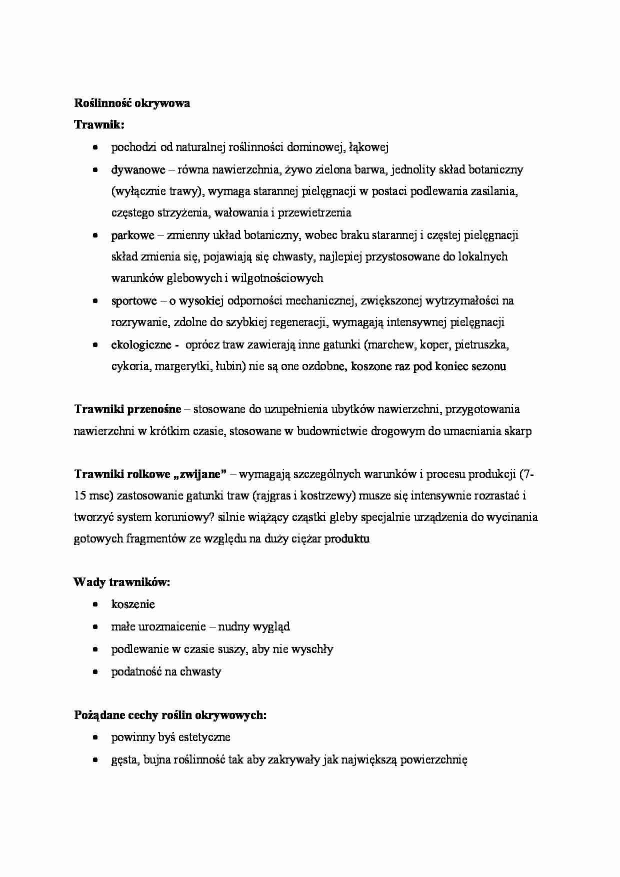 Roślinność okrywowa - strona 1