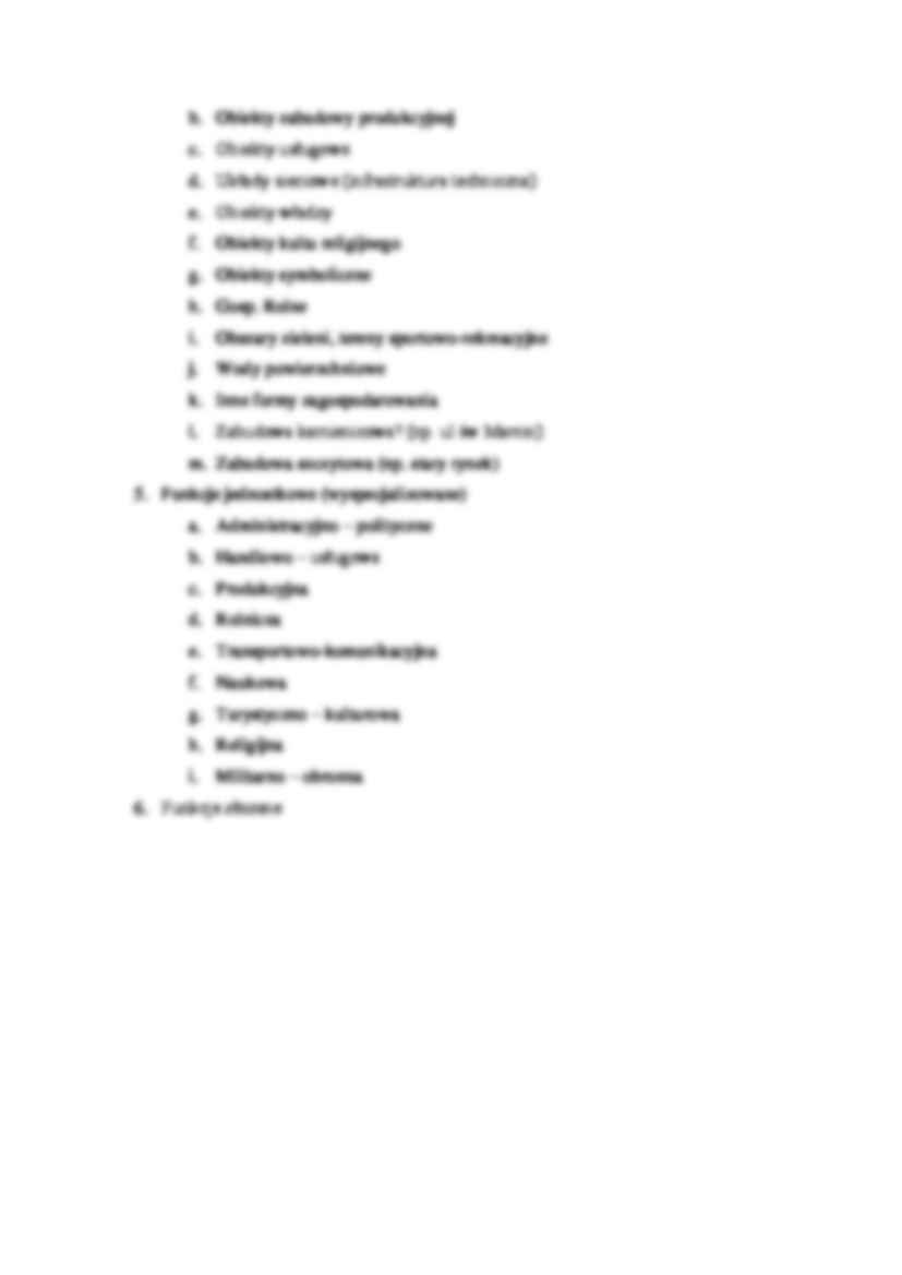Anatomia miasta  - definicja i kryteria delimitacji. - strona 2