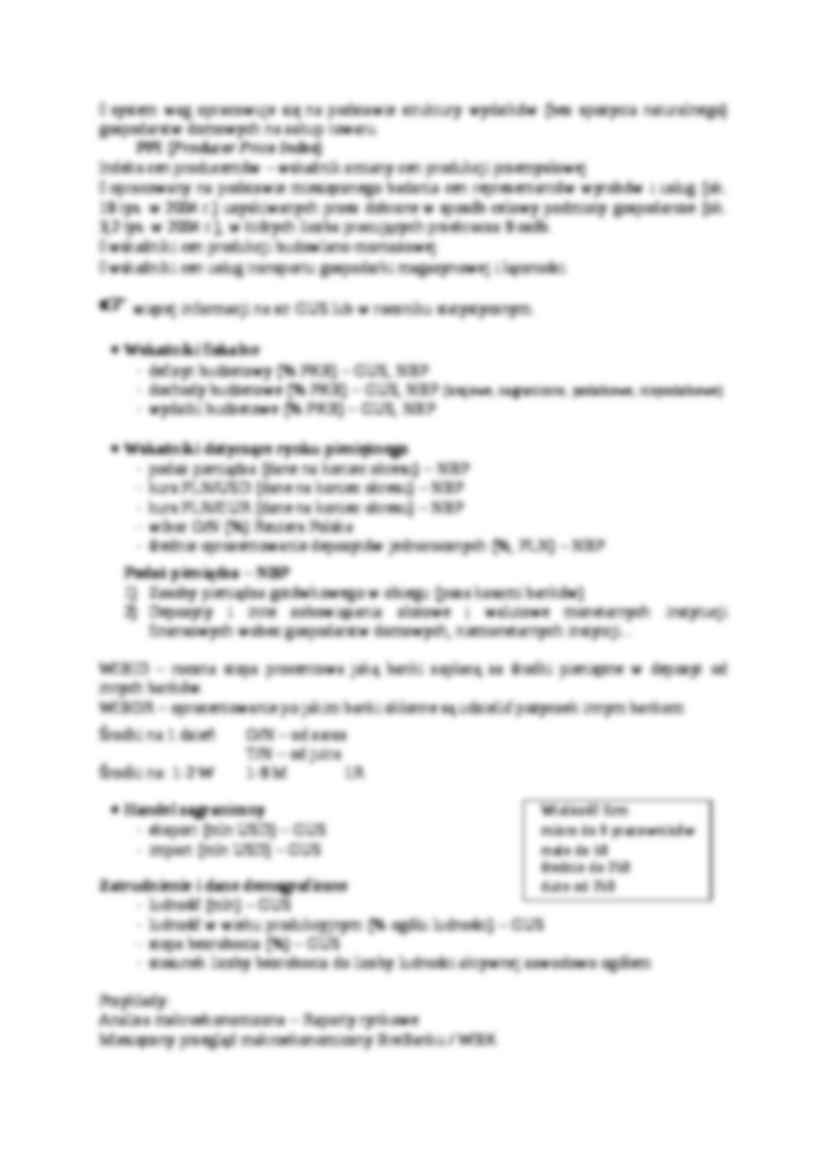 Analiza środowiska makroekonomicznego - pojęcia - strona 3