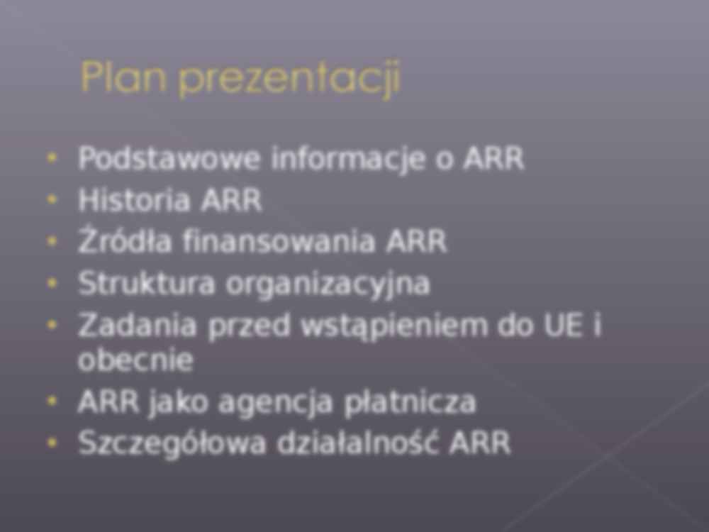 Charakterystyka działalności Agencji Rynku Rolnego - strona 2