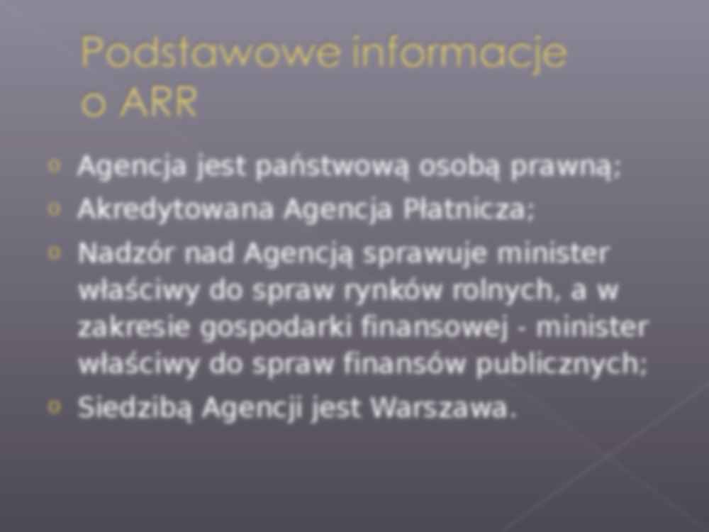 Charakterystyka działalności Agencji Rynku Rolnego - strona 3