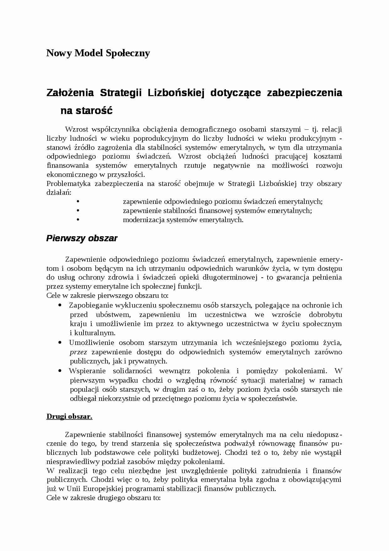 Nowy model społeczny - strona 1