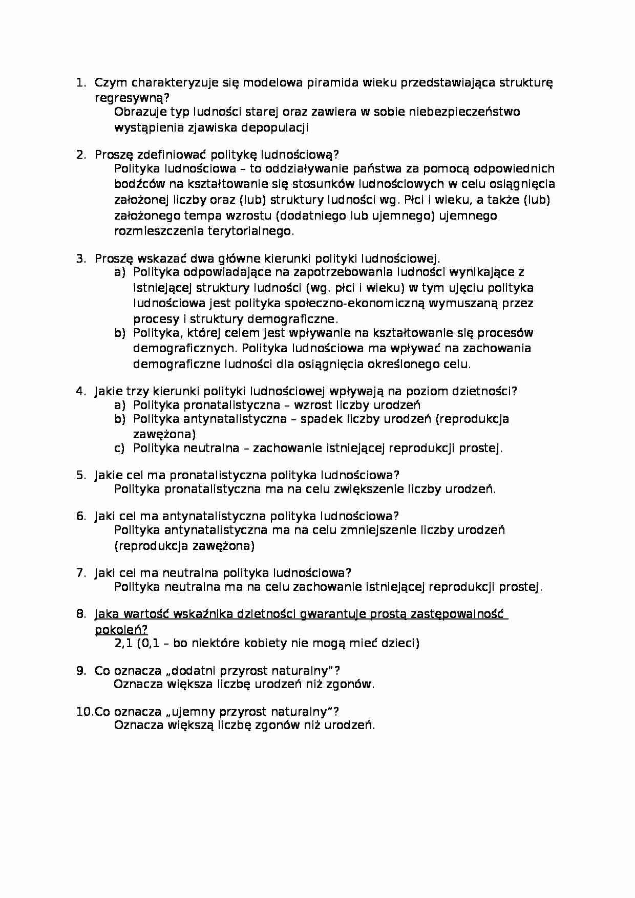 Opracowane pytania na egzamin - Piramida - strona 1