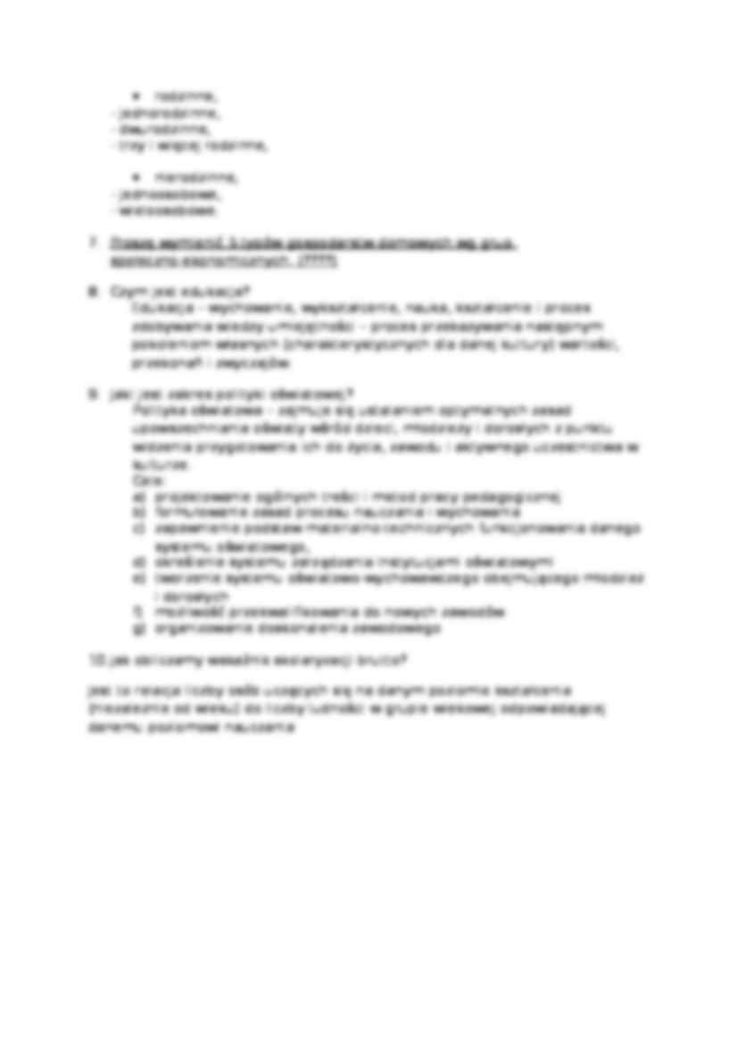 Opracowane pytania z zaliczenia - ubóstwo w Polsce - strona 2