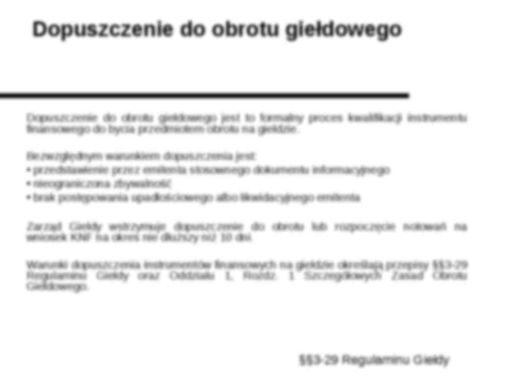 Giełdowe regulacje prawne - strona 3
