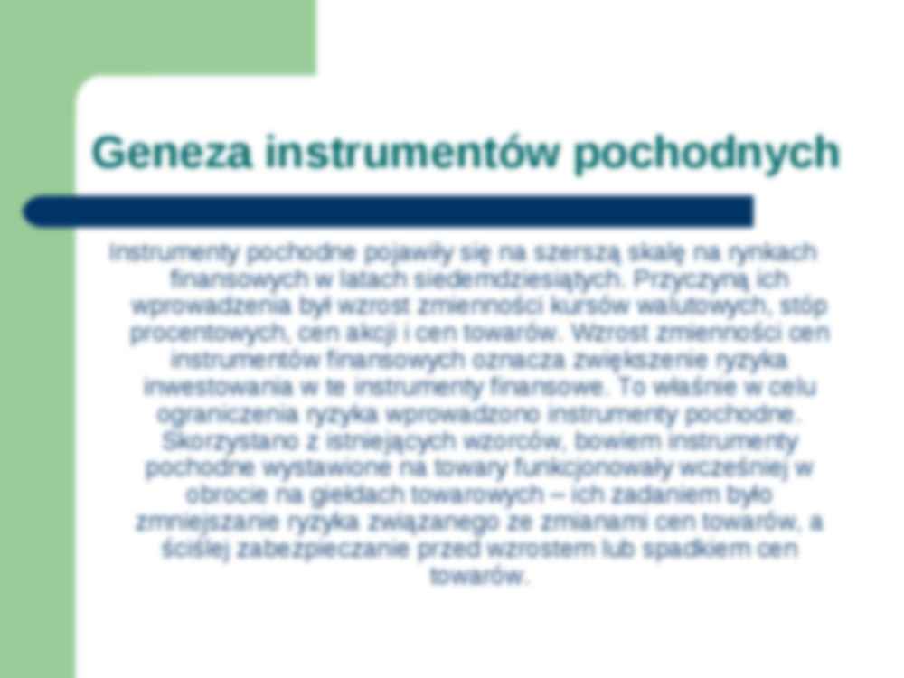 Instrumenty pochodne - prezentacja - strona 2