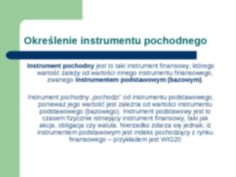 Instrumenty pochodne - prezentacja - strona 3
