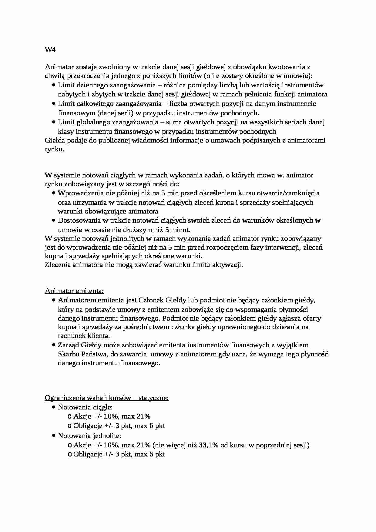Giełda - definicja, charakterystyka - strona 1
