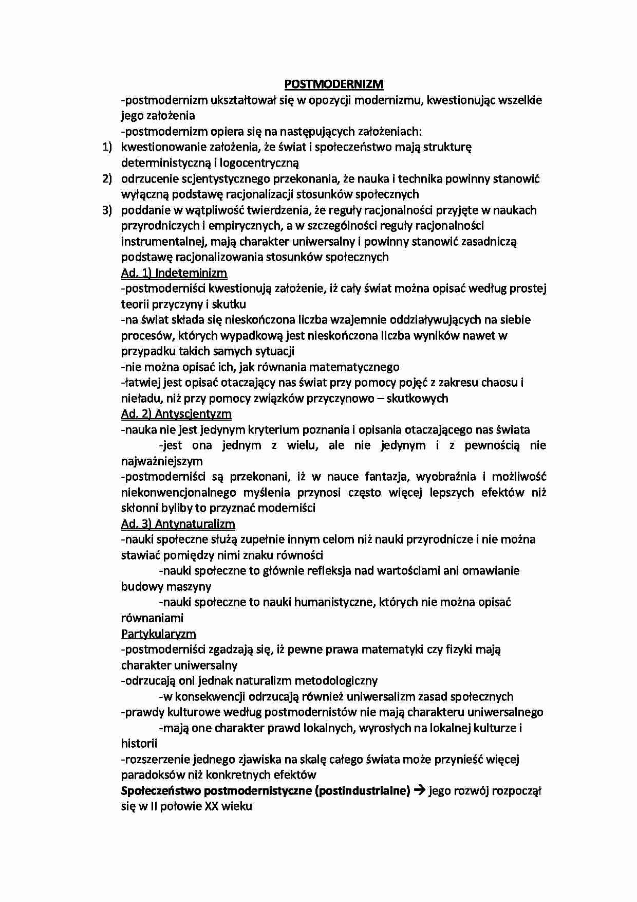 Postmodernizm  - strona 1