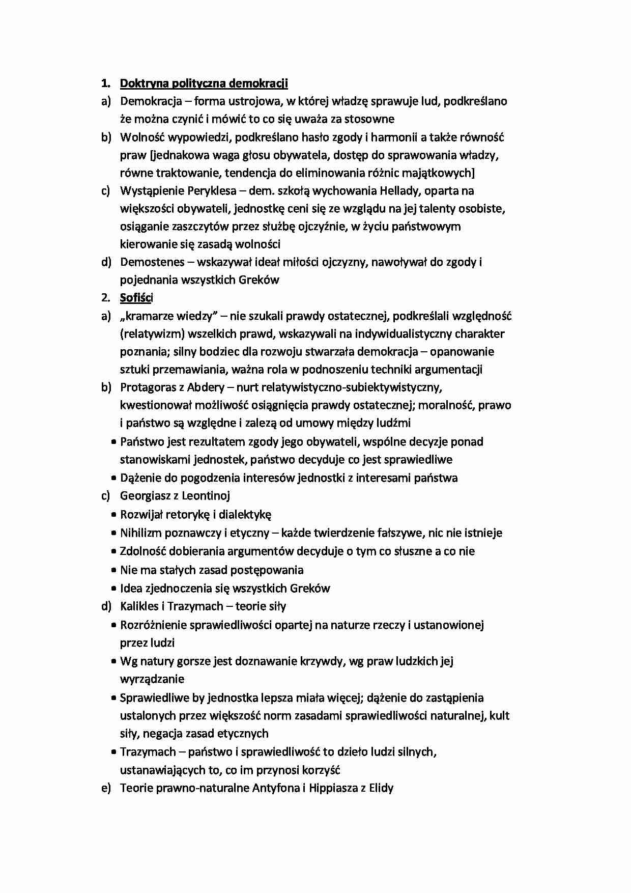 Doktryna polityczna demokracji - strona 1