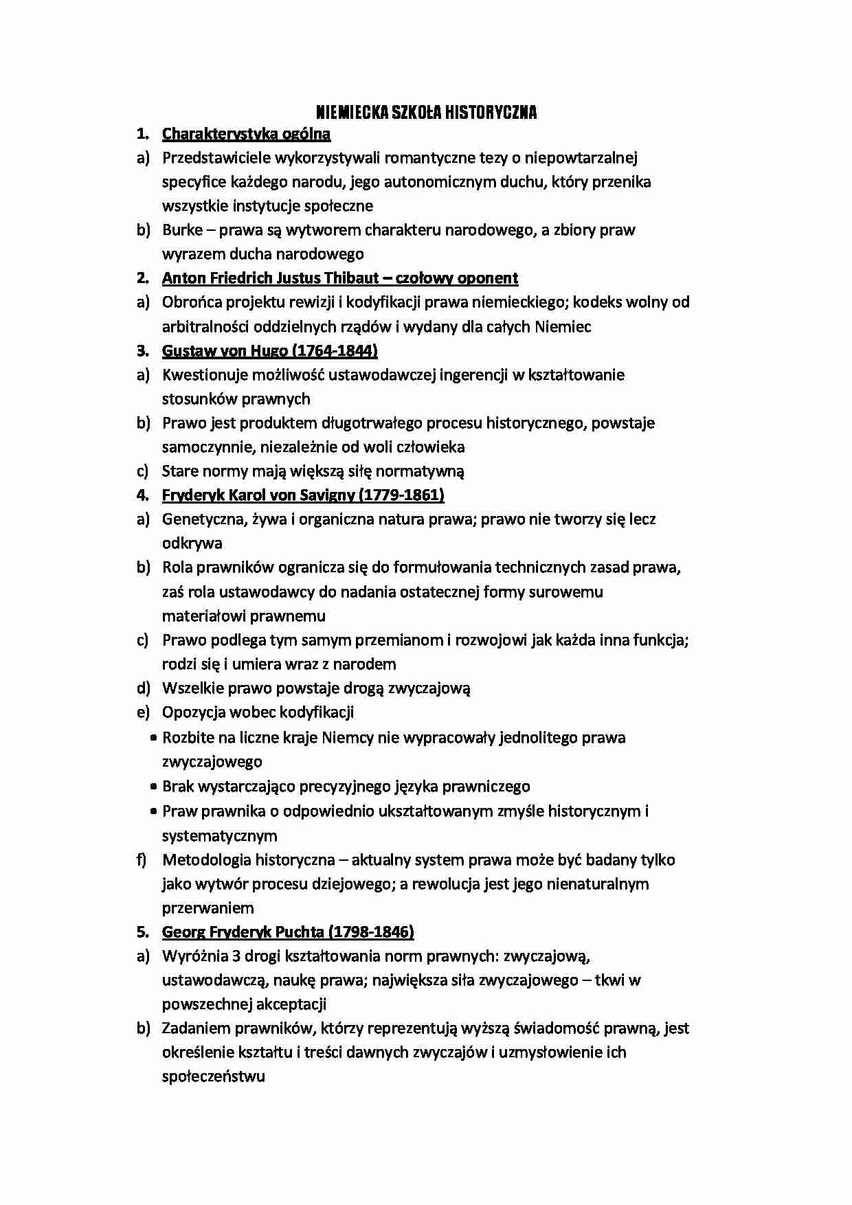 Niemiecka szkoła historyczna  - strona 1