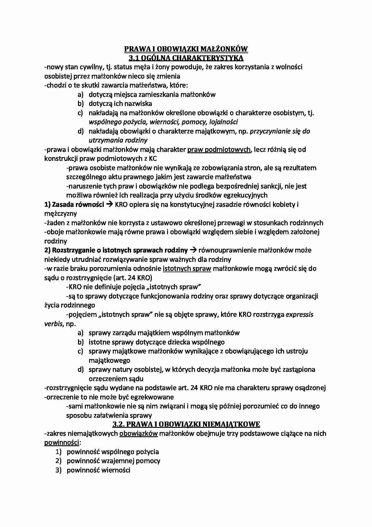 Prawa i obowiązki małżonków - strona 1