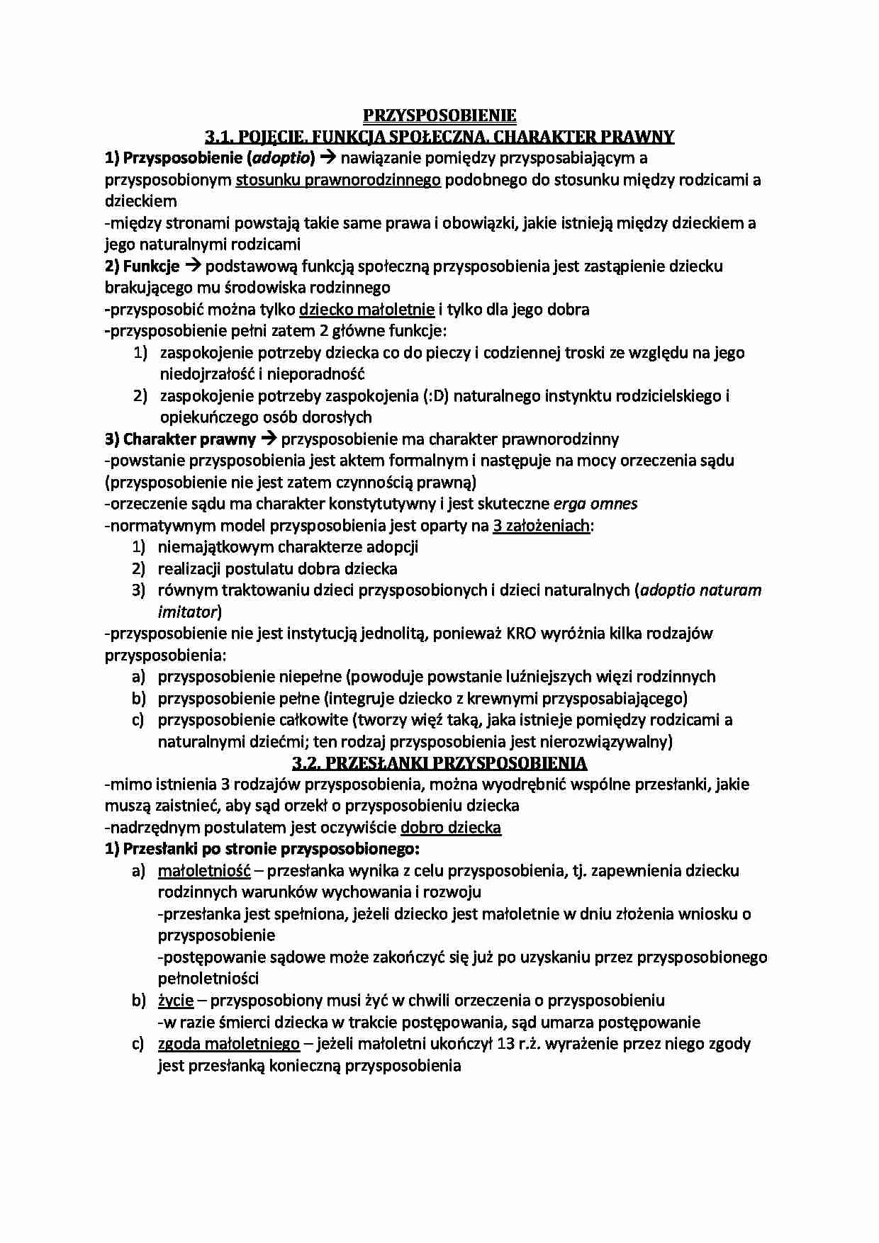 Przysposobienie  - strona 1