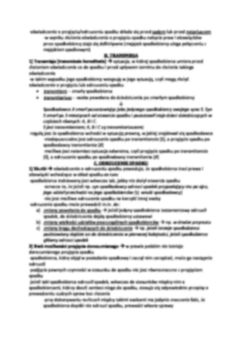 Stanowisko prawne spadkobiercy - strona 2