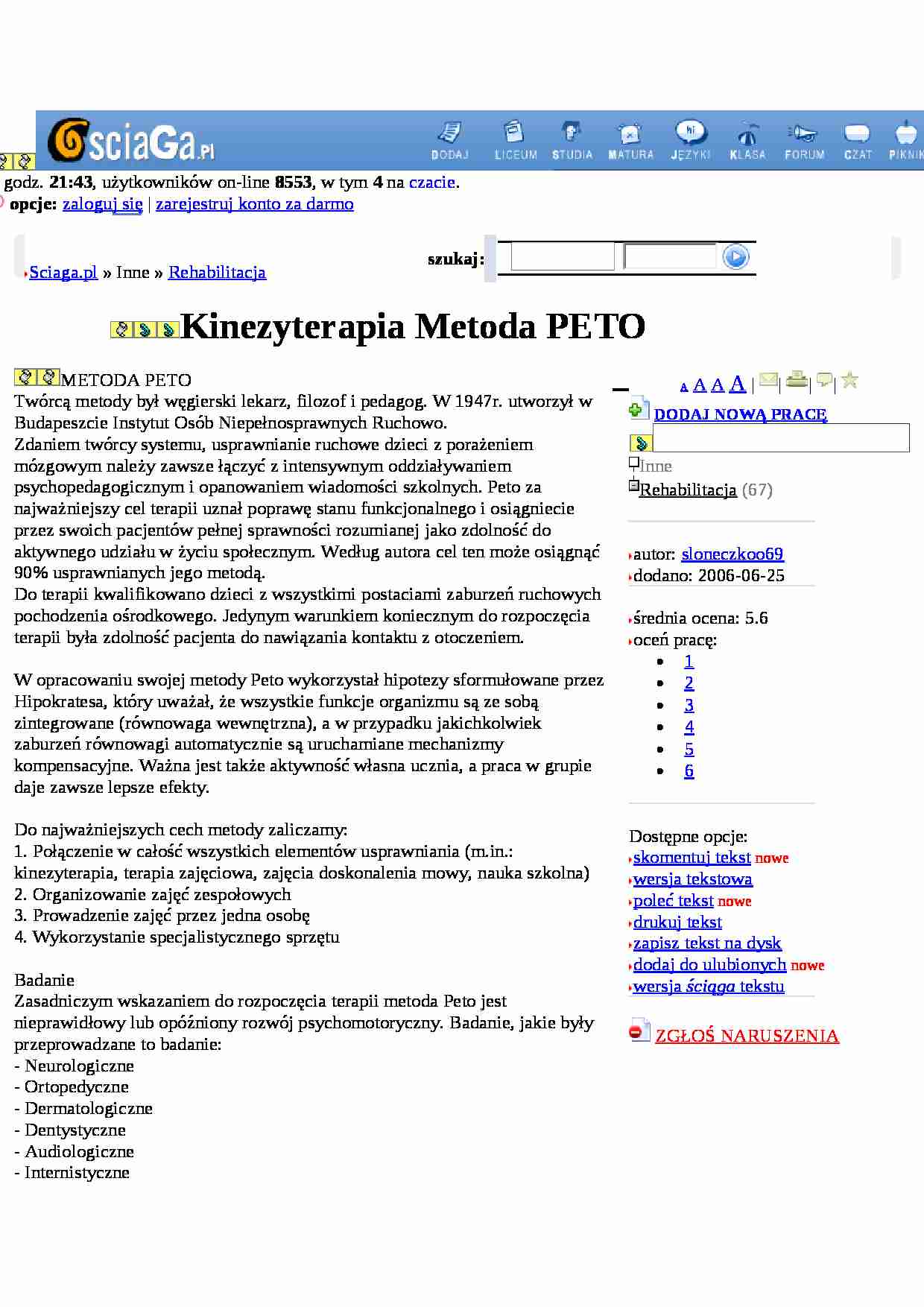 metoda Peto - pedagogika - strona 1