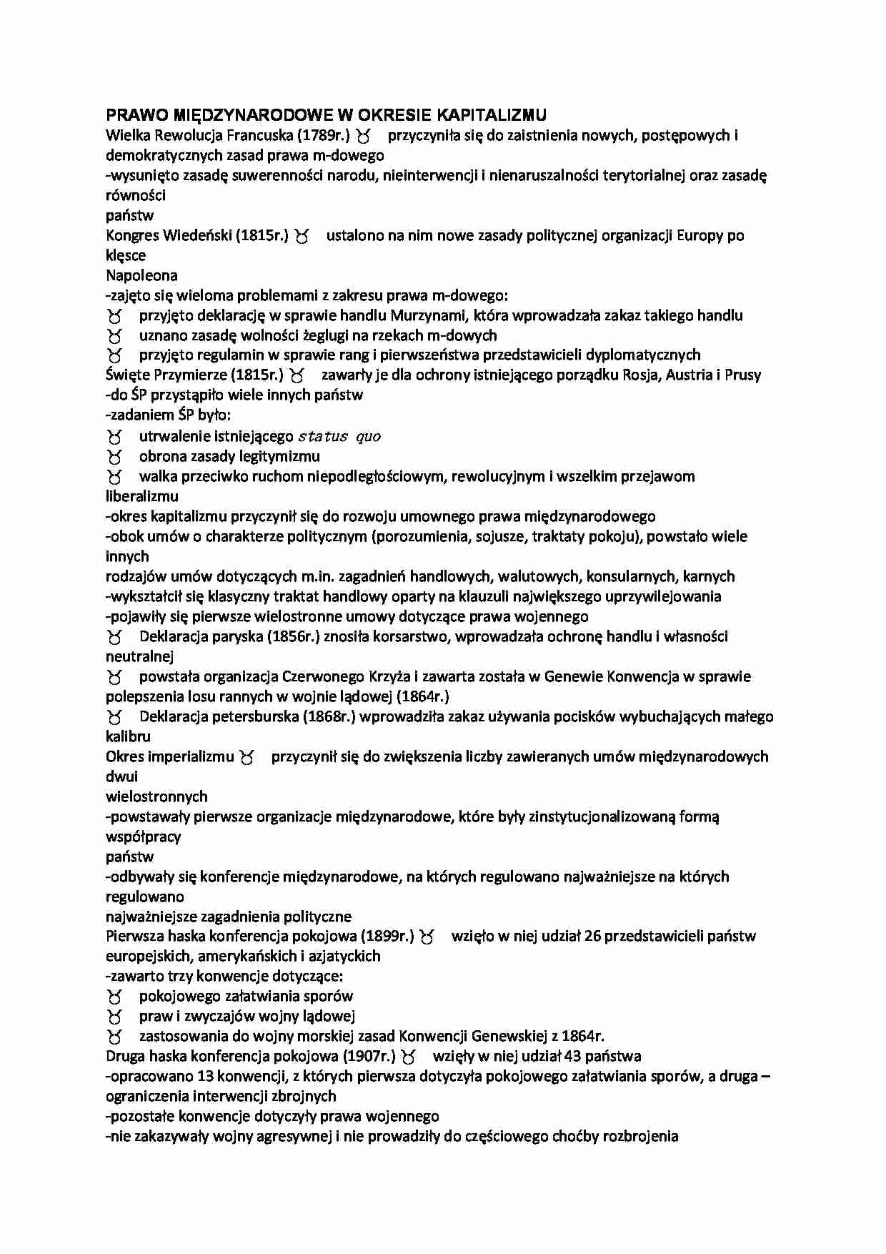Prawo międzynarodowe w okresie kapitalizmu  - strona 1