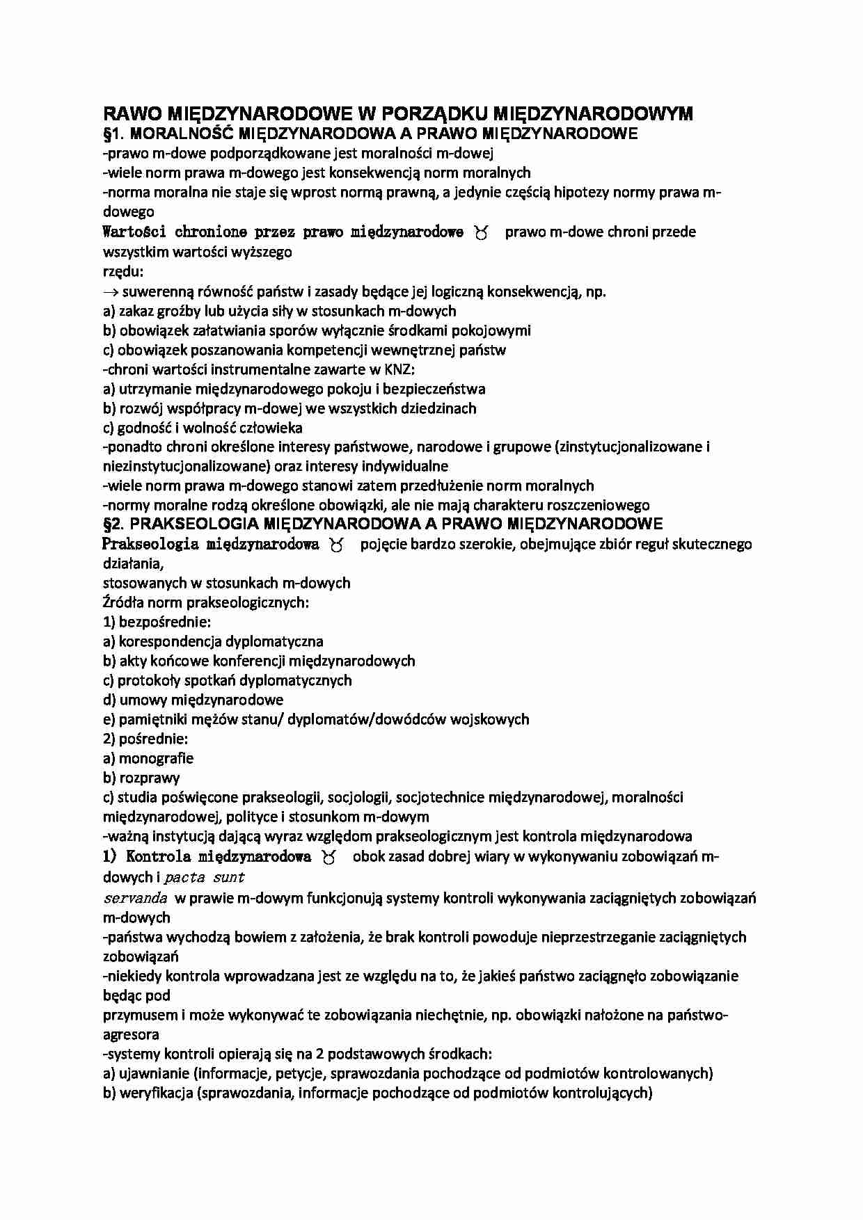 Prawo międzynarodowe w porządku międzynarodowym  - strona 1